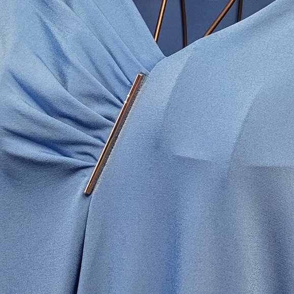 Liz Clairborn ~ Sz XXL~Cinched Long Sleeve Shirt ~ MUCH BRIGHTER THAN PIC ~ NWT - Picture 5 of 6